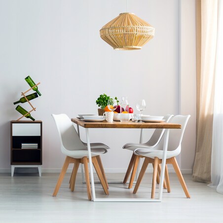 Krzesło skandynawskie OSLO białe wygodne