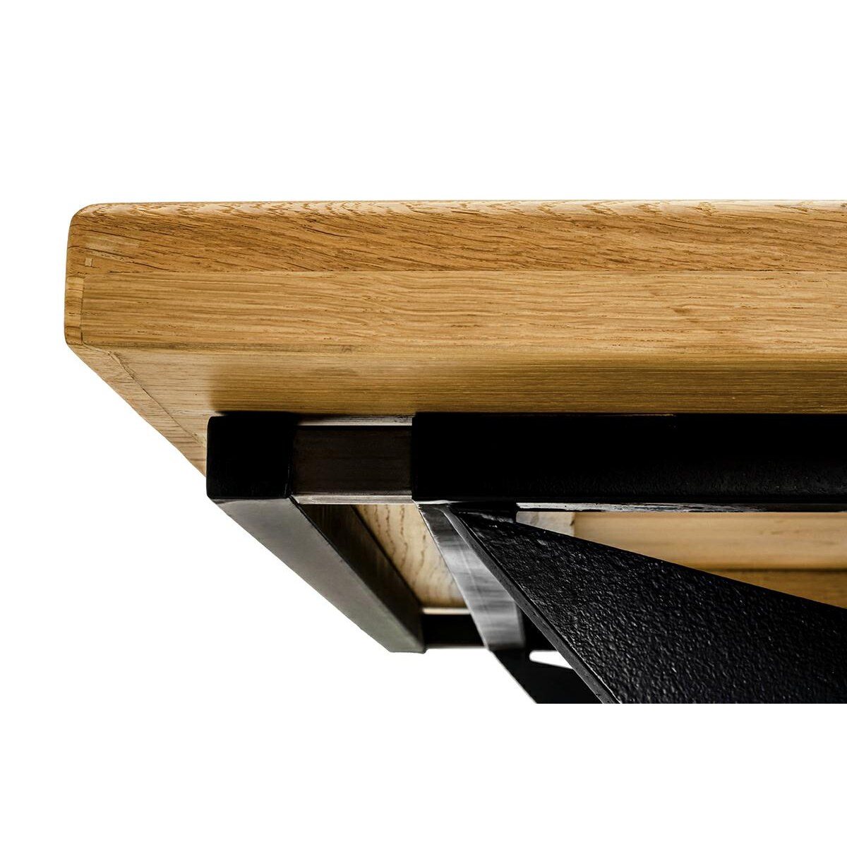 OUTLET Stół rozkładany AXEL 260-340 dębowy- drewno naturalne, metal