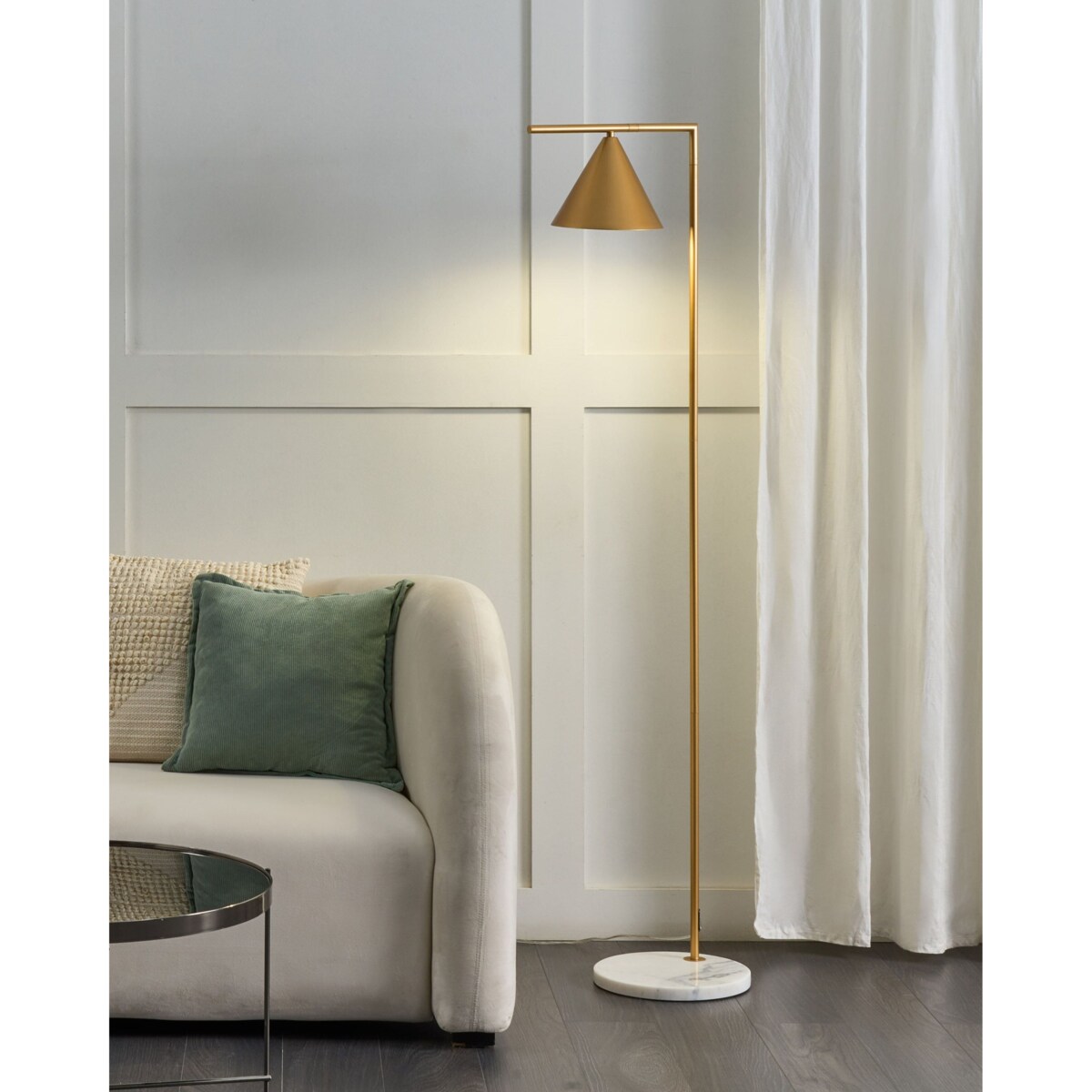Lampa podłogowa MOCAL Metal Złoty