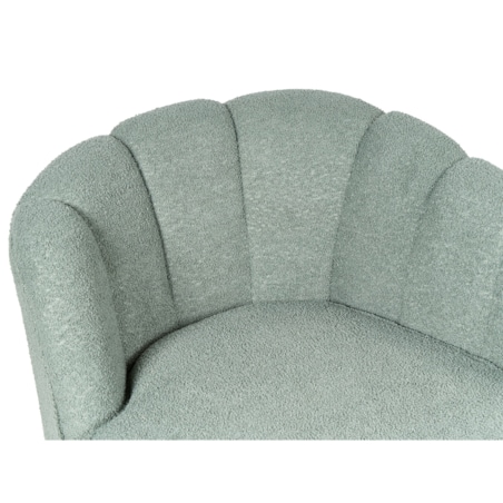 Szezlong boucle prawostronny zielony ALLIER