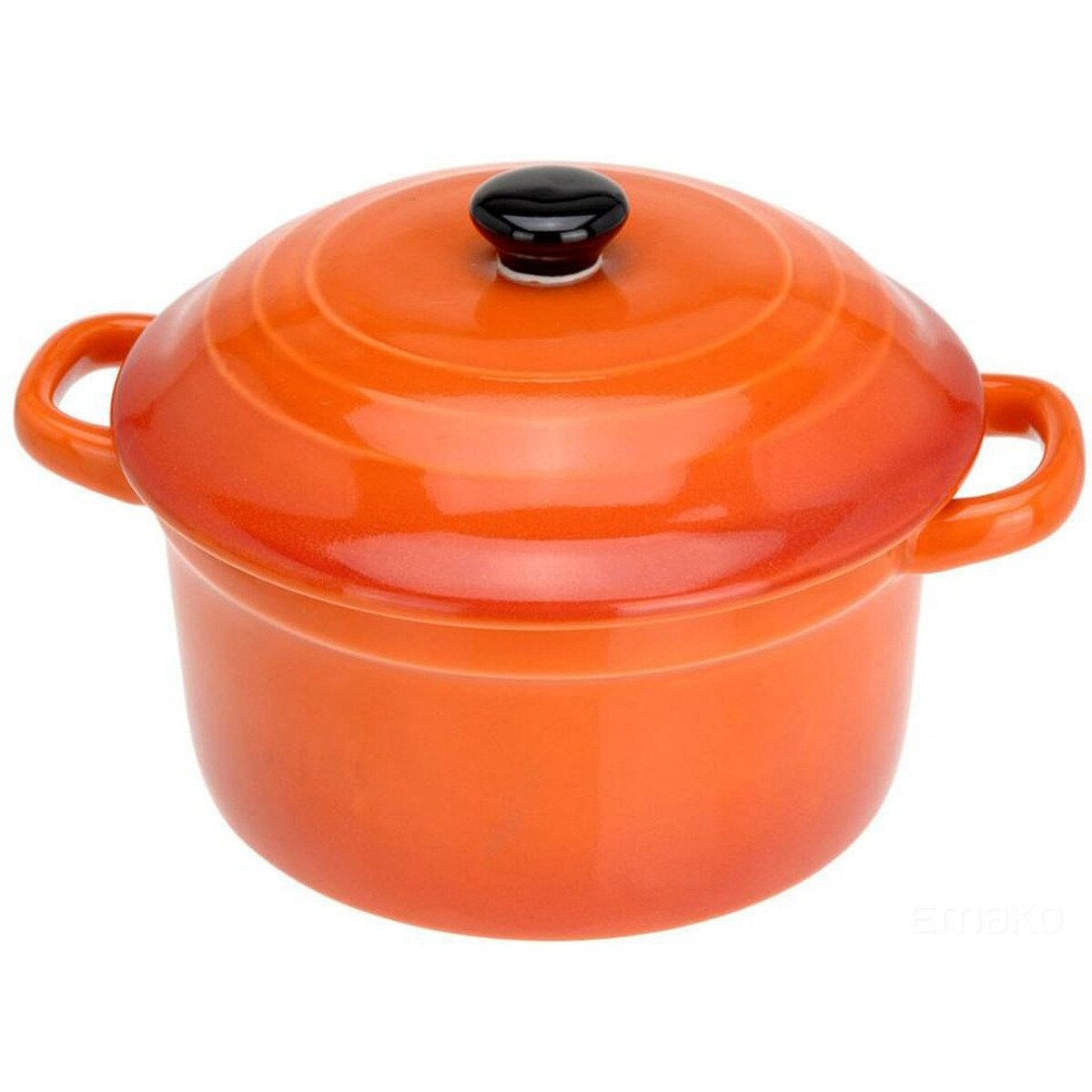 Ceramiczny garnek z pokrywką, naczynie żaroodporne 250 ml