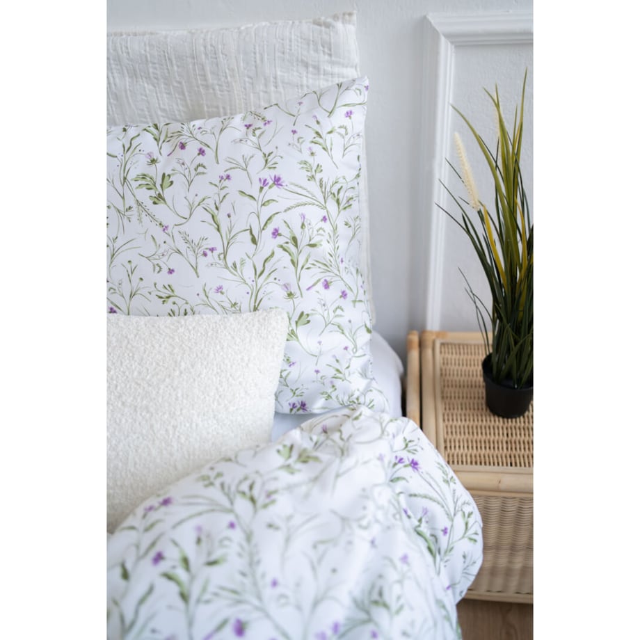 Poszewka Fioletowa łączka 50 x 60 cm