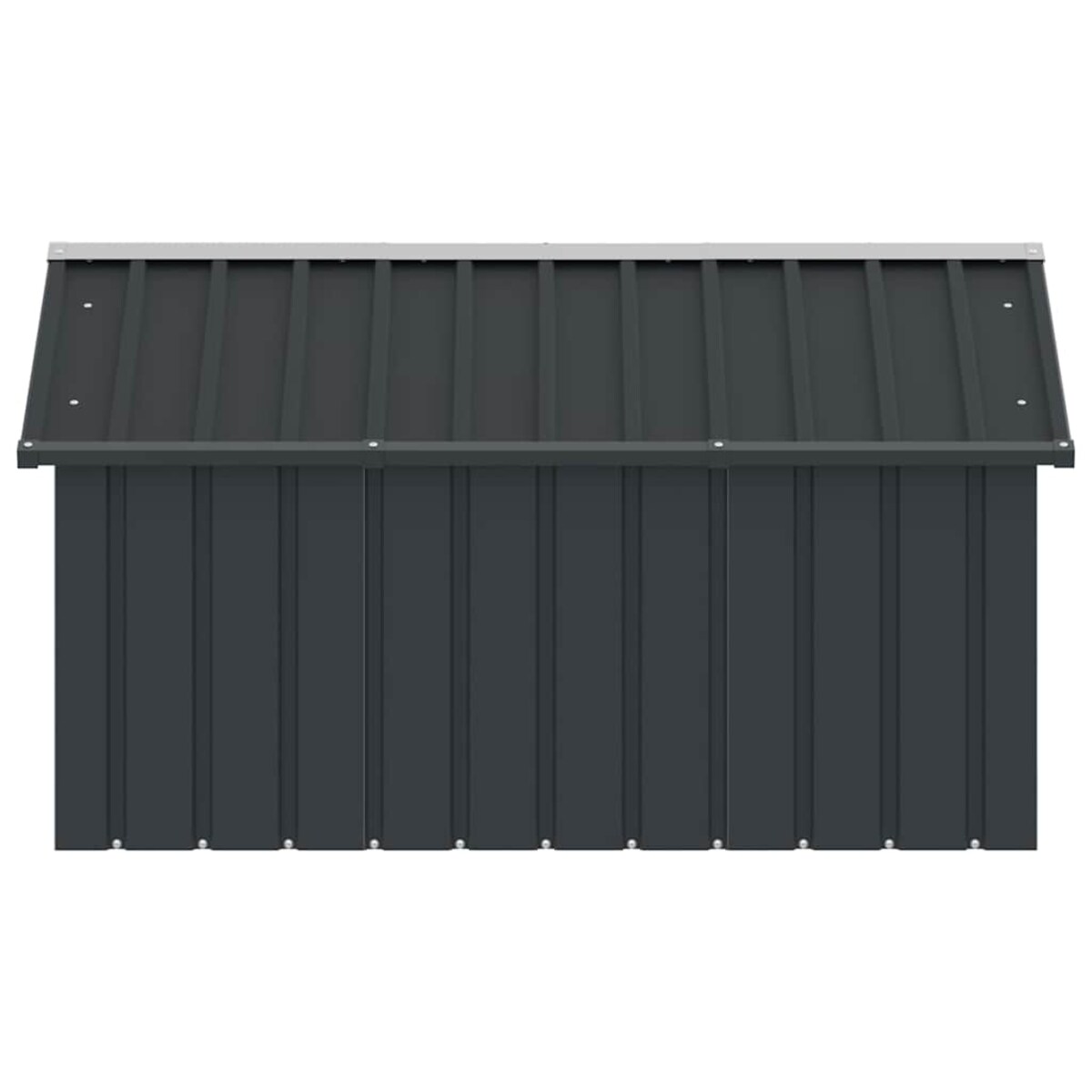 vidaXL Buda dla psa, antracytowa, 116,5x153x81,5 cm, stal