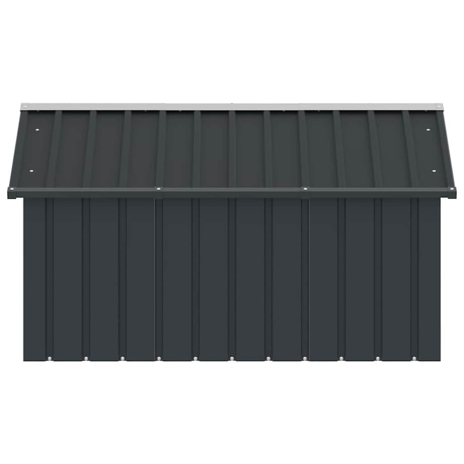 vidaXL Buda dla psa, antracytowa, 116,5x153x81,5 cm, stal