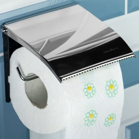 Uchwyt na papier toaletowy KLAUSBERG srebrny błyszczący