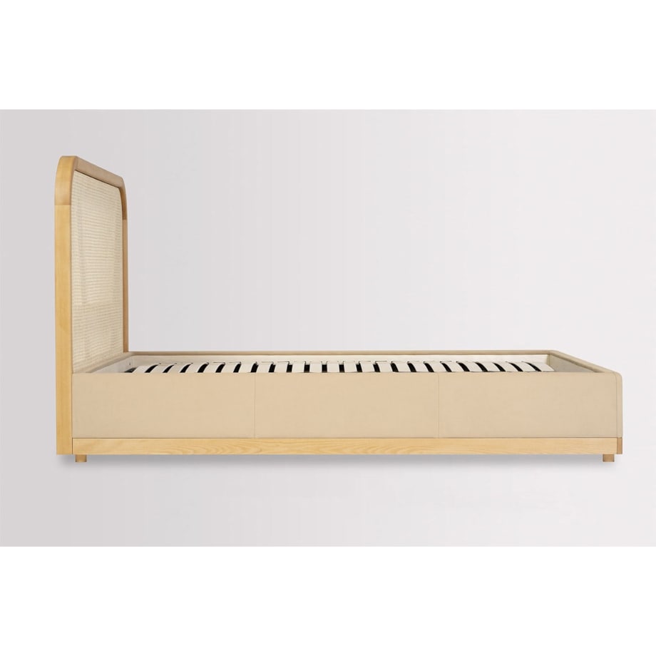 Łóżko Japandi (200X200) w tkaninie Tierra 02