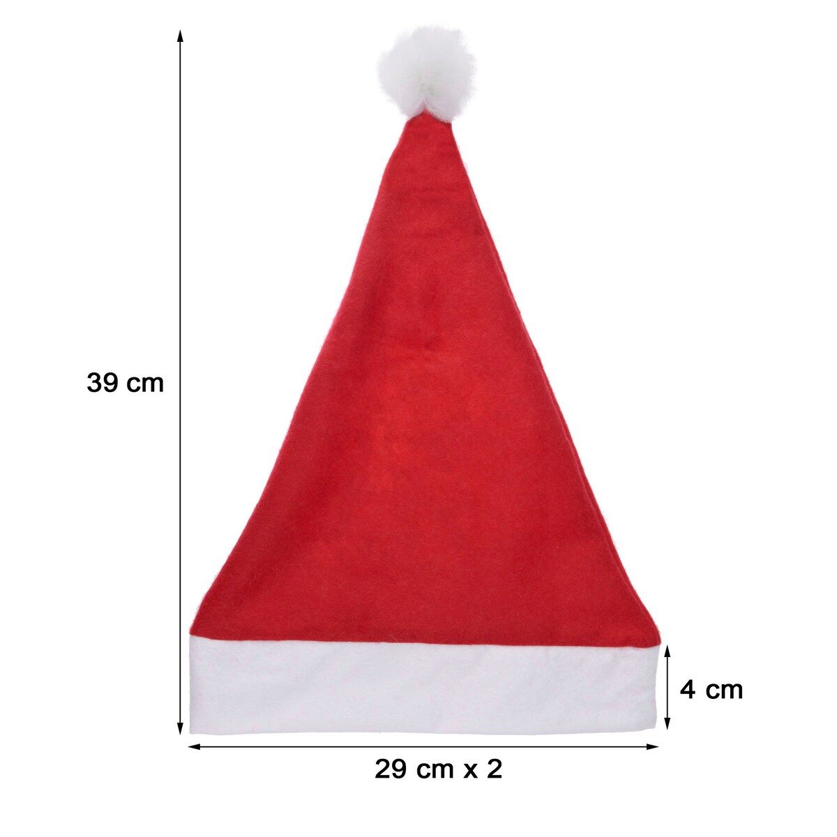 Czapka Mikołaja Świąteczna Z Pomponem Przebranie