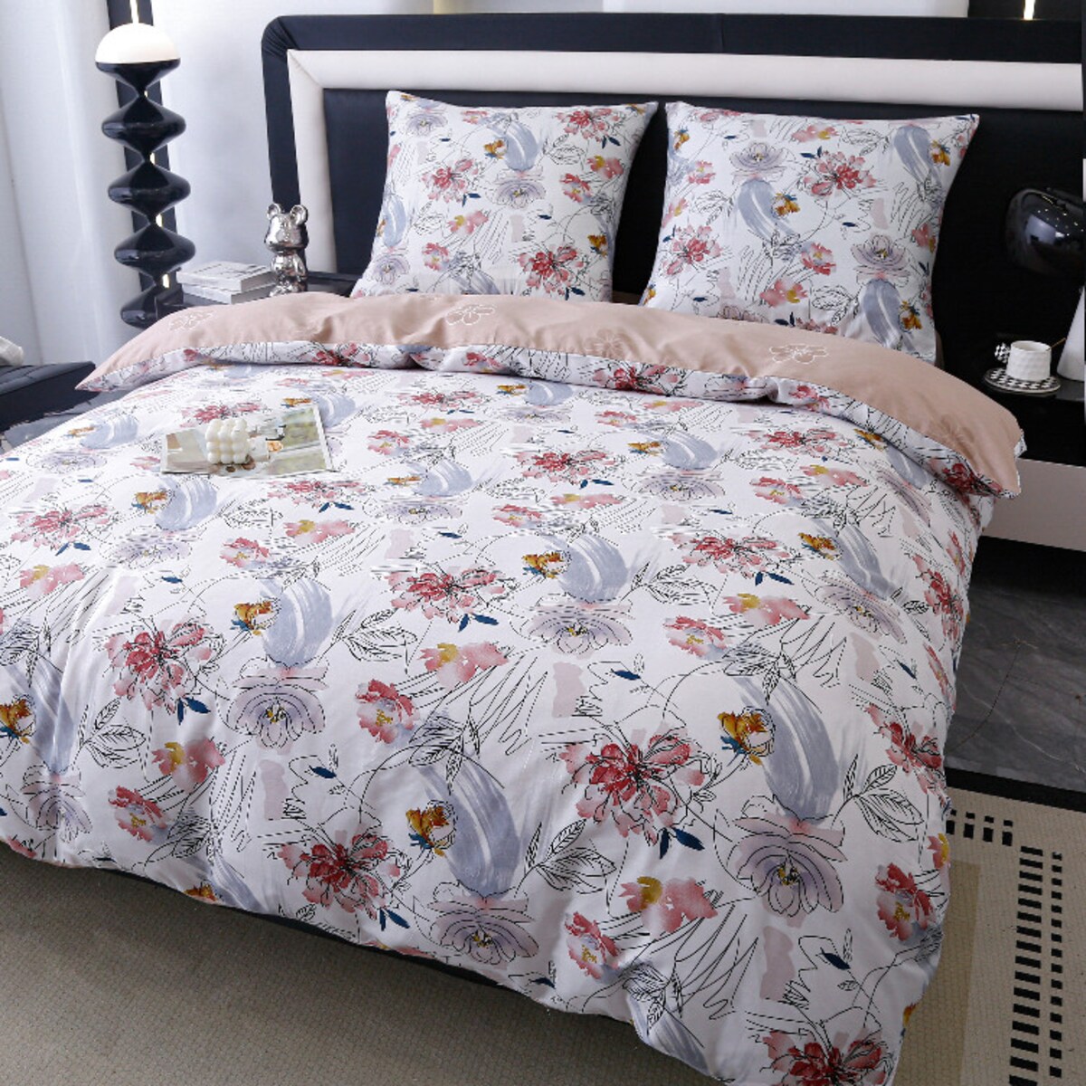 Pościel Bawełniana Premium 160X200 Kwiat