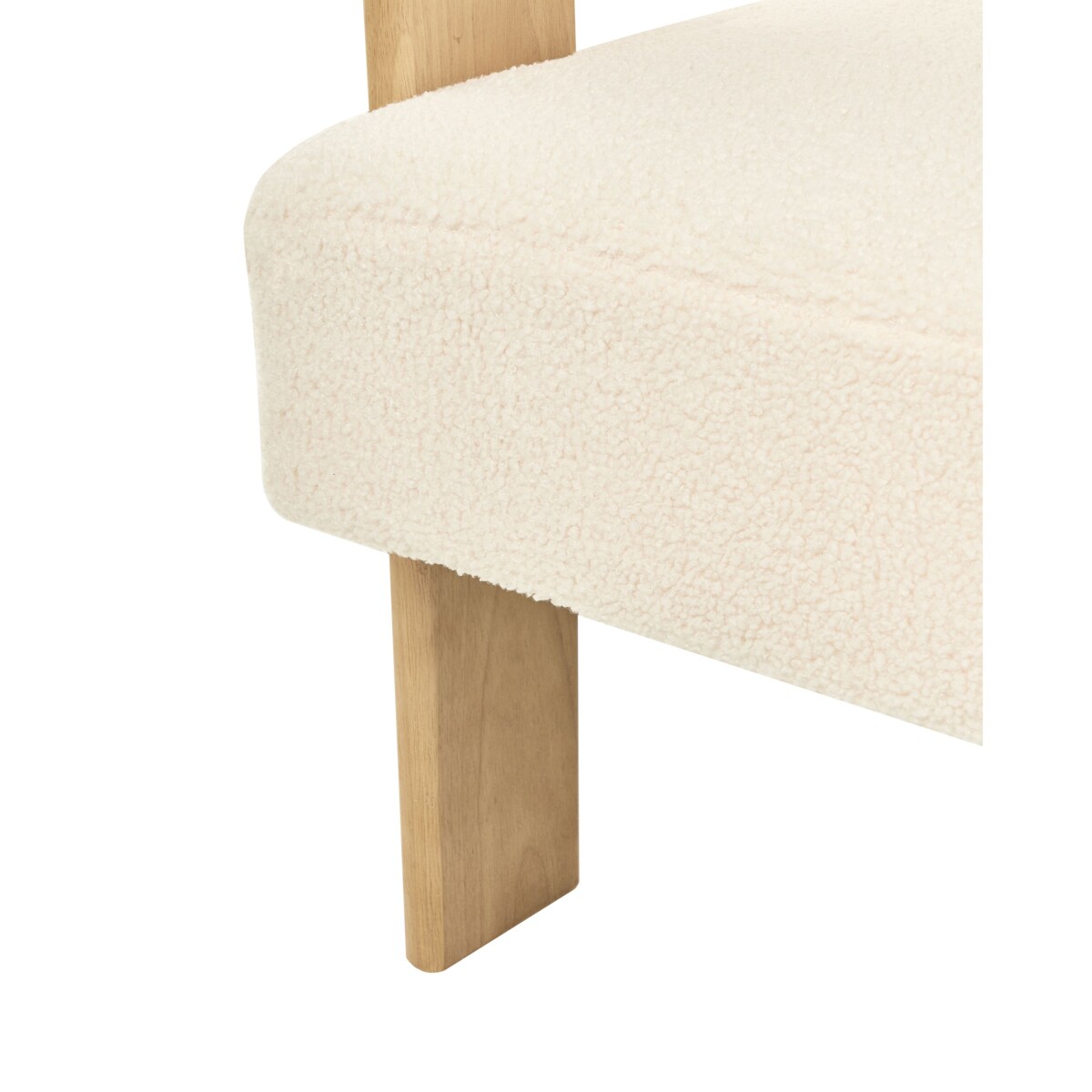 Fotel ILBRO Boucle Złamana biel