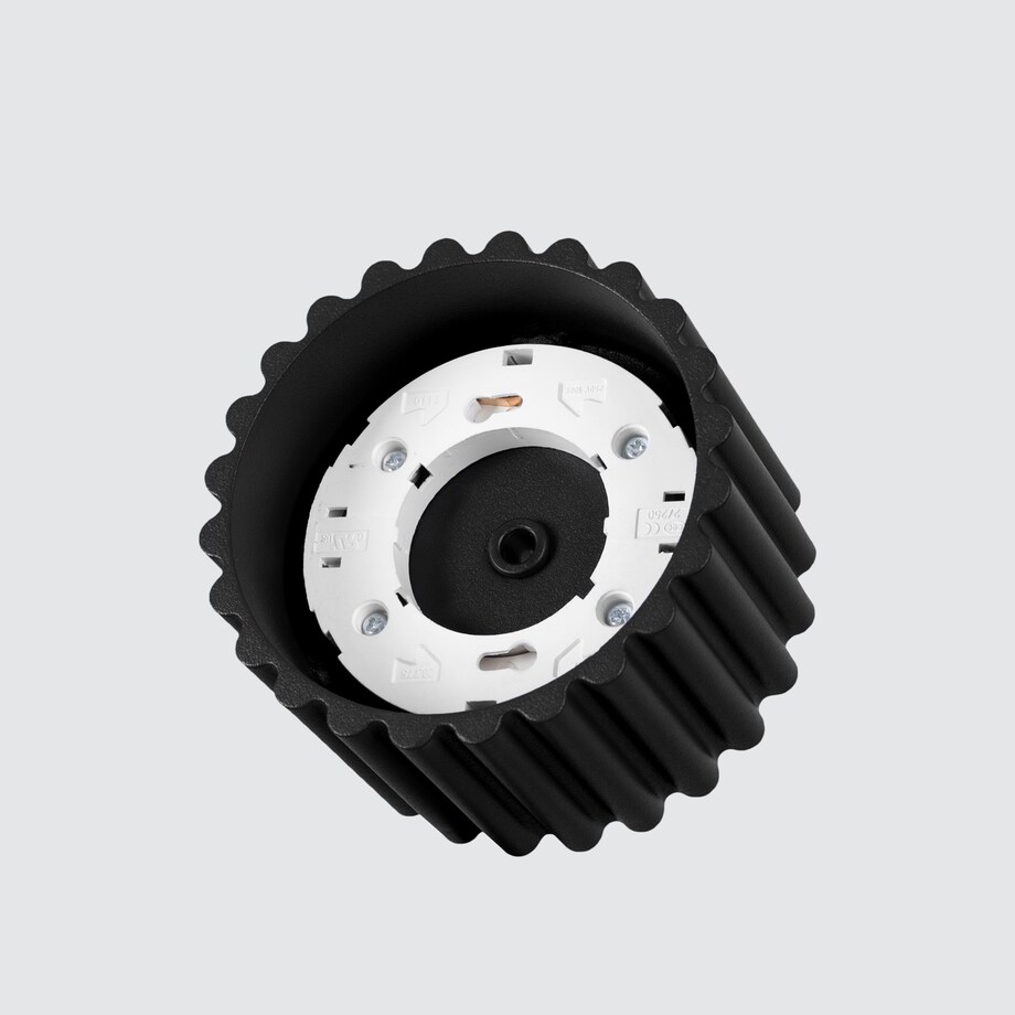 Plafon AURA 1 czarny Gx53