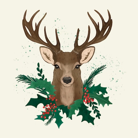 Poduszka świąteczna - Jeleń 40x60 cm