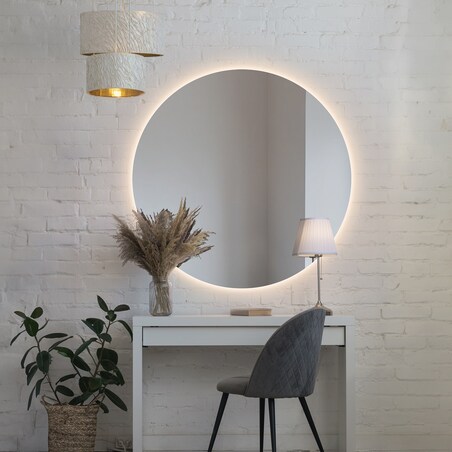 Lustro łazienkowe okrągłe z podświetleniem - KOŁO LED