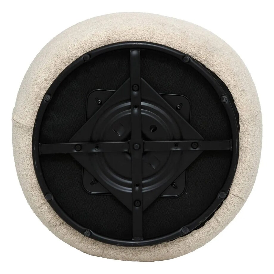 Fotel obrotowy, frotte, beżowy Sileo