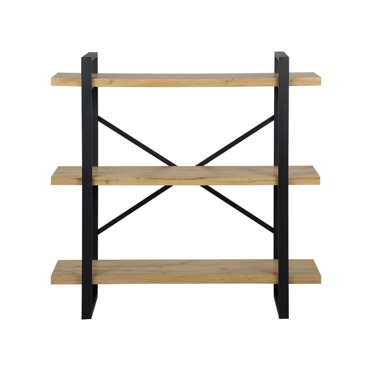 Regał 3 półki jasne drewno TIMBER