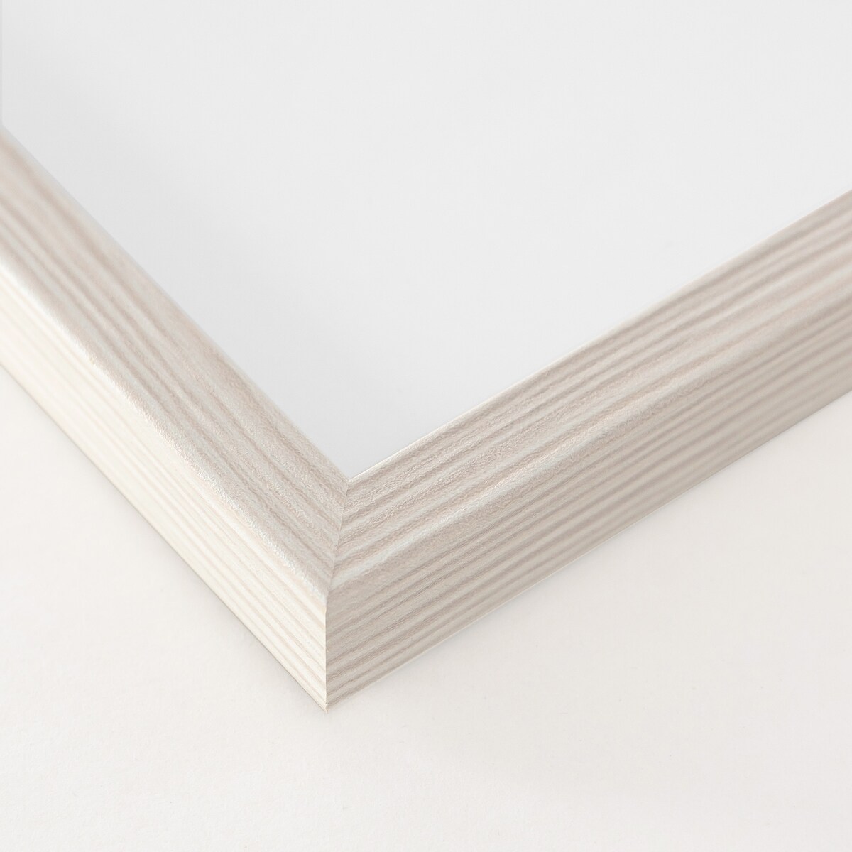 Biała z przetarciami ramka na zdjęcia 21x30 cm A4 rama MDF z plexi klasyczna ramka zawieszka stopka