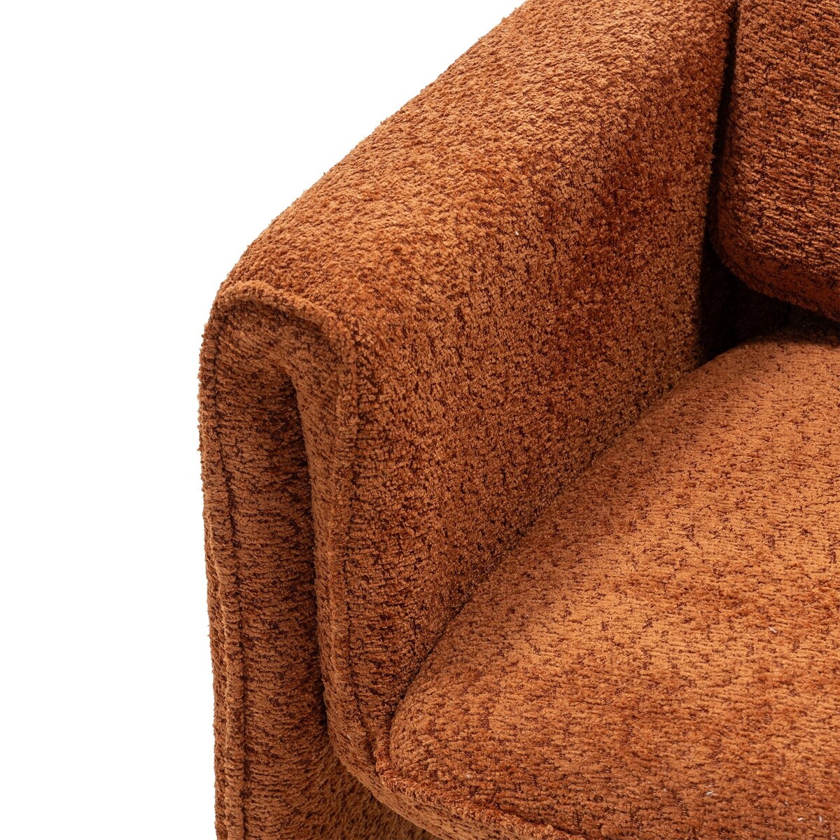 Krzesło tapicerowane CAMPINO miedziane 94,5x75x75 cm