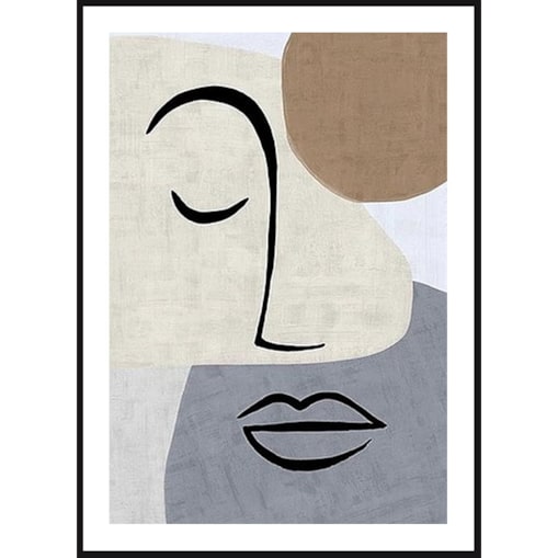 Poster Story, Plakat, Obraz - Abstrakcyjna Twarz Kobiety, wymiary 42 x 60 cm