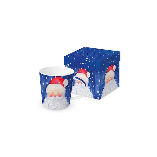 Kubek Porcelanowy w Ozdobnym Pudełku 400 ml, Santa