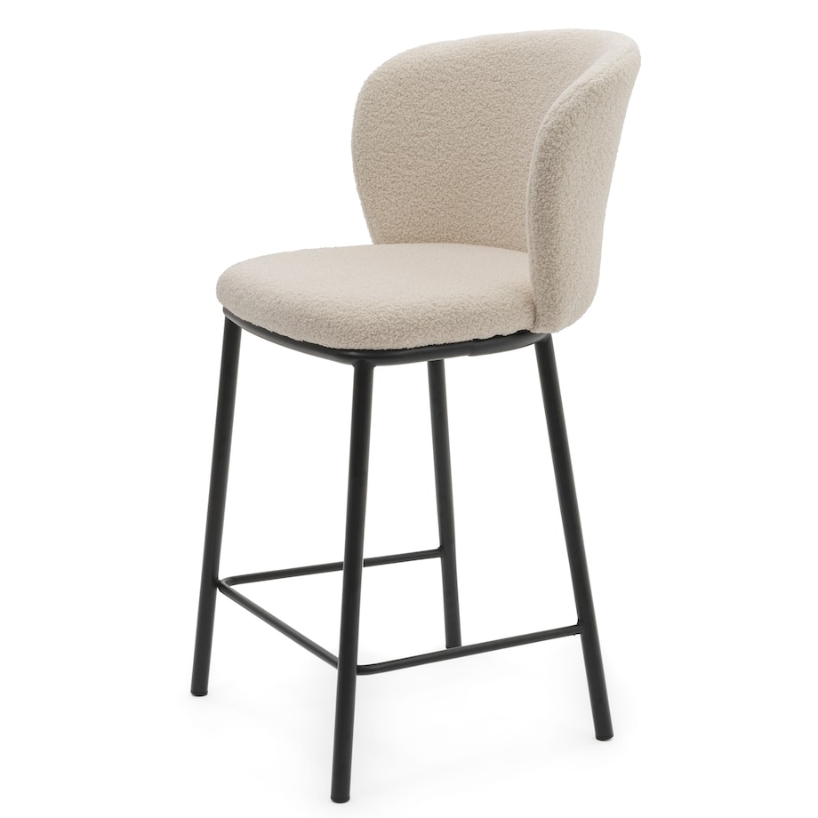 HOKER TAPICEROWANY BOUCLE TEDDY DO SALONU JADALNI BAROWY NOWOCZESNY BARI