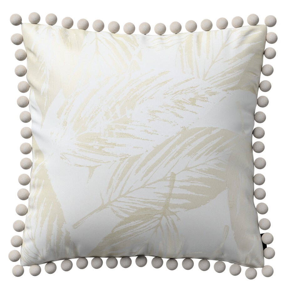 Poszewka Wera na poduszkę 45x45 ecru liście