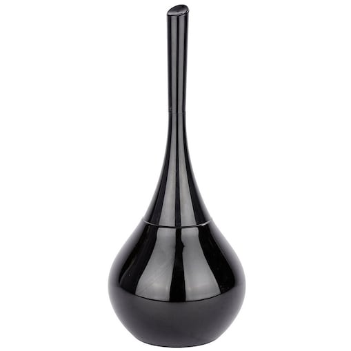 Pojemnik na szczotkę FLAKON BLACK + szczotka WC, WENKO