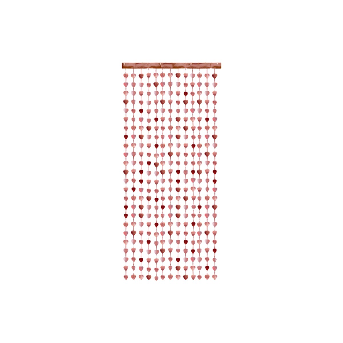 Kurtyna - Serca, różowe złoto, 100x245 cm