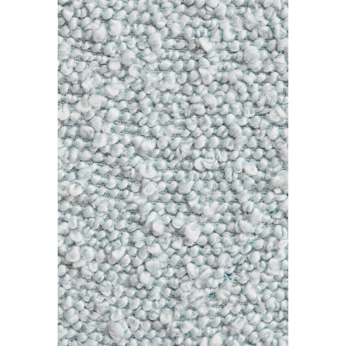 Krzesło do jadalni podłokietnikami, bouclé, błękitne Liara