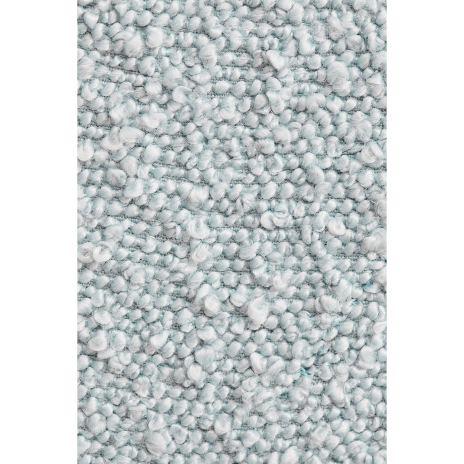 Krzesło do jadalni podłokietnikami, bouclé, błękitne Liara