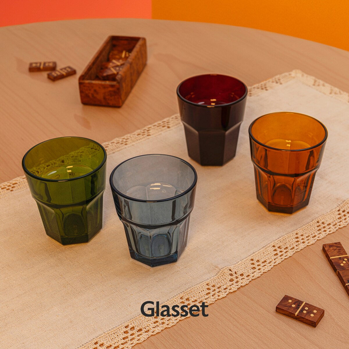 Komplet szklanek w stylu vintage Alva Retro 230 ml