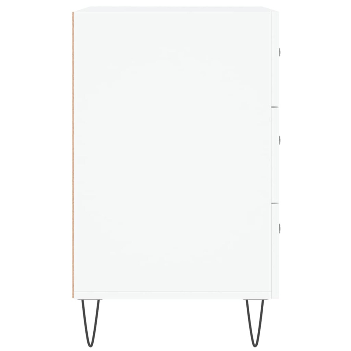 vidaXL Szafka nocna, biała, 40x40x66 cm, materiał drewnopochodny