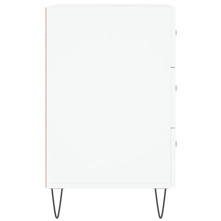 vidaXL Szafka nocna, biała, 40x40x66 cm, materiał drewnopochodny