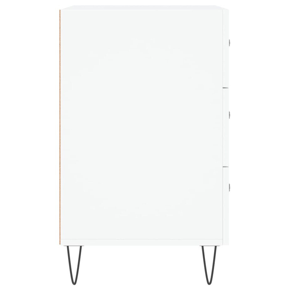 vidaXL Szafka nocna, biała, 40x40x66 cm, materiał drewnopochodny