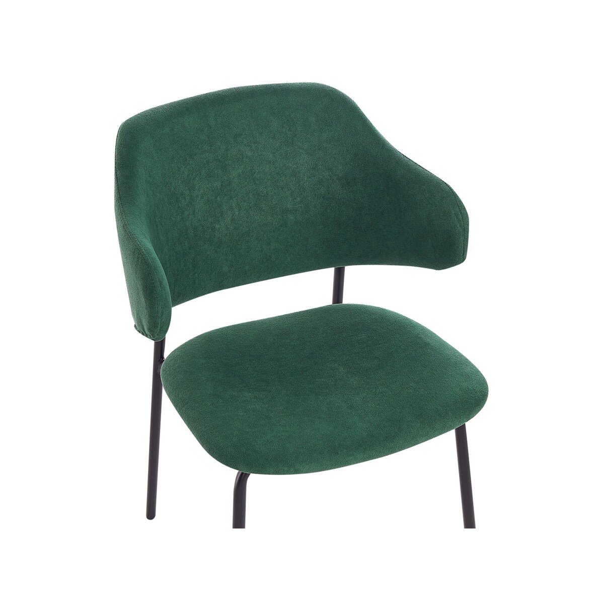 Zestaw 2 krzeseł do jadalni zielony KENAI