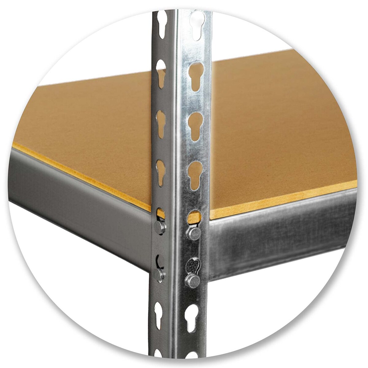 Regał metalowy magazynowy Humberg HR-853 srebrny 183 x 90 x 40 cm 4853