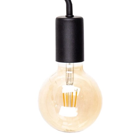 Loftowa LAMPA ścienna KET1166 industrialna OPRAWA metalowy kinkiet czarny drewno
