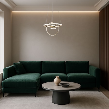 Lampa Sufitowa Wisząca G066-Cp Led Złoty, Metal
