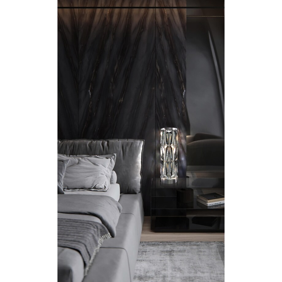 Lampa stołowa Puntes MOD043TL-02CH crystal przeźroczysta