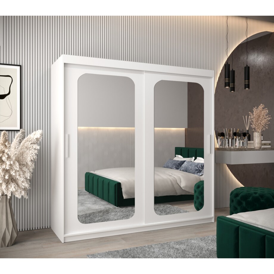 Szafa przesuwna Garderoba PROMO T3 200 biały/biały