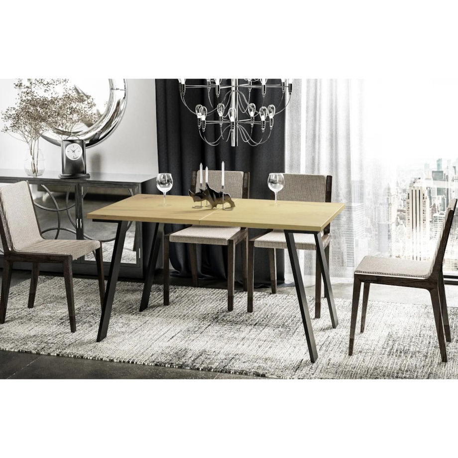 Stół rozkładany LIWIA 130(210)x80 dąb natura