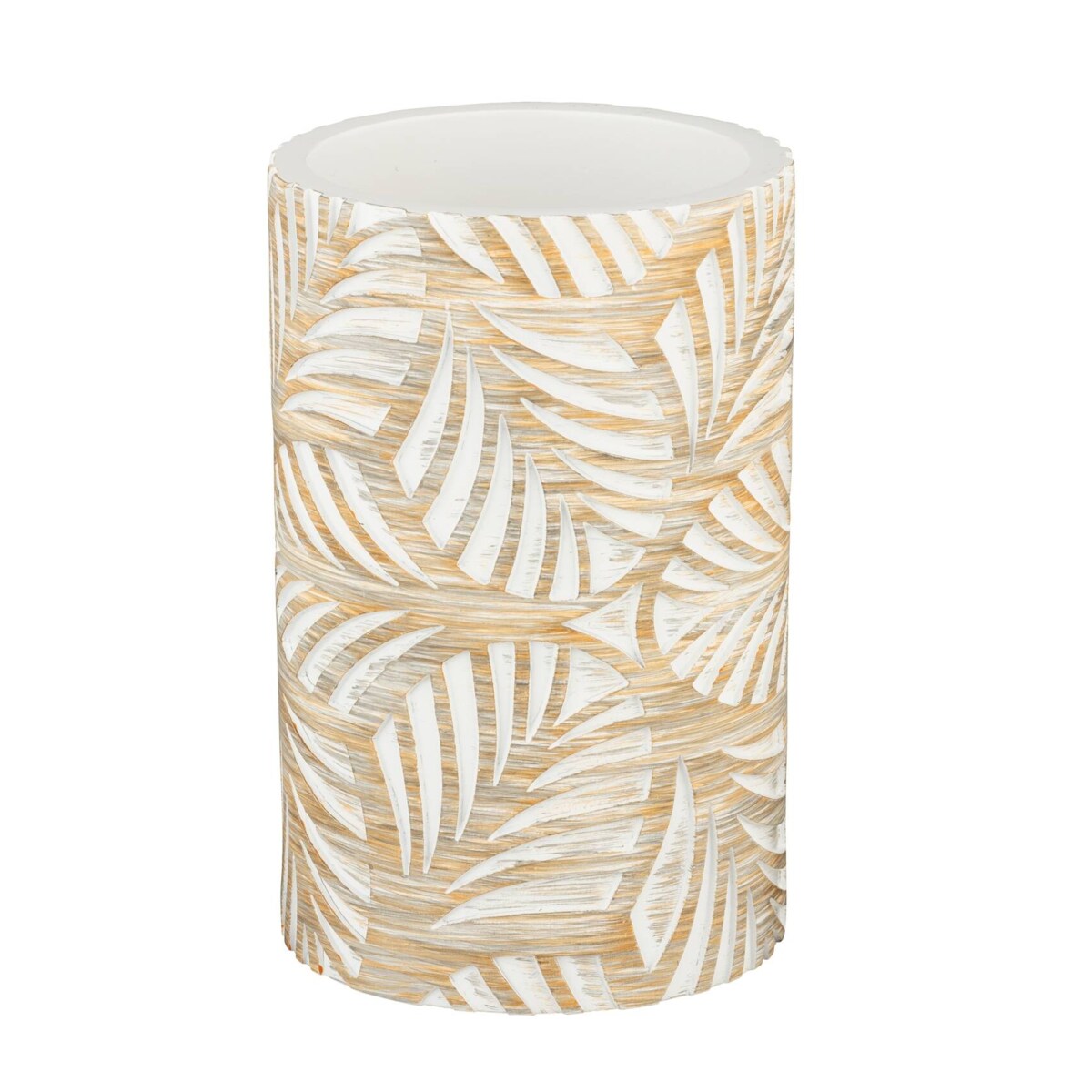 Kubek łazienkowy z roślinnym wzorem TERRALBA, Ø 7 cm