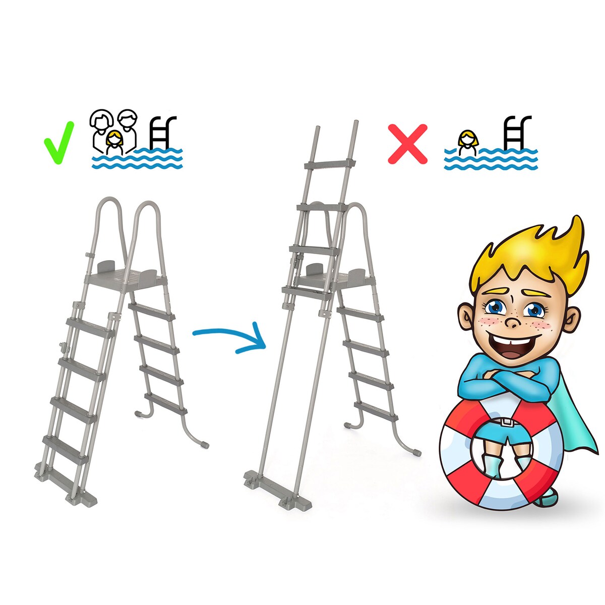 Basen stelażowy ogrodowy Bestway całoroczny 549x274x132cm APX zestaw 11w1