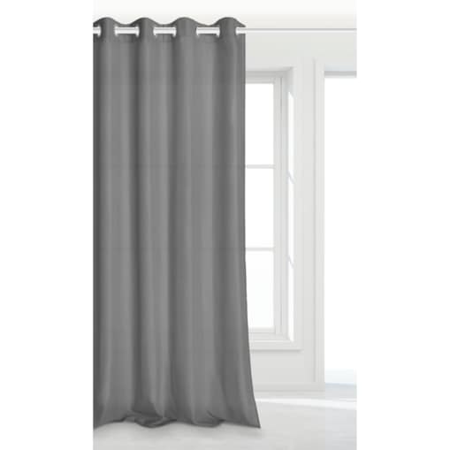 Zasłona Gotowa Grafitowa 140 x 250 Viva Półzaciemniająca na Przelotkach