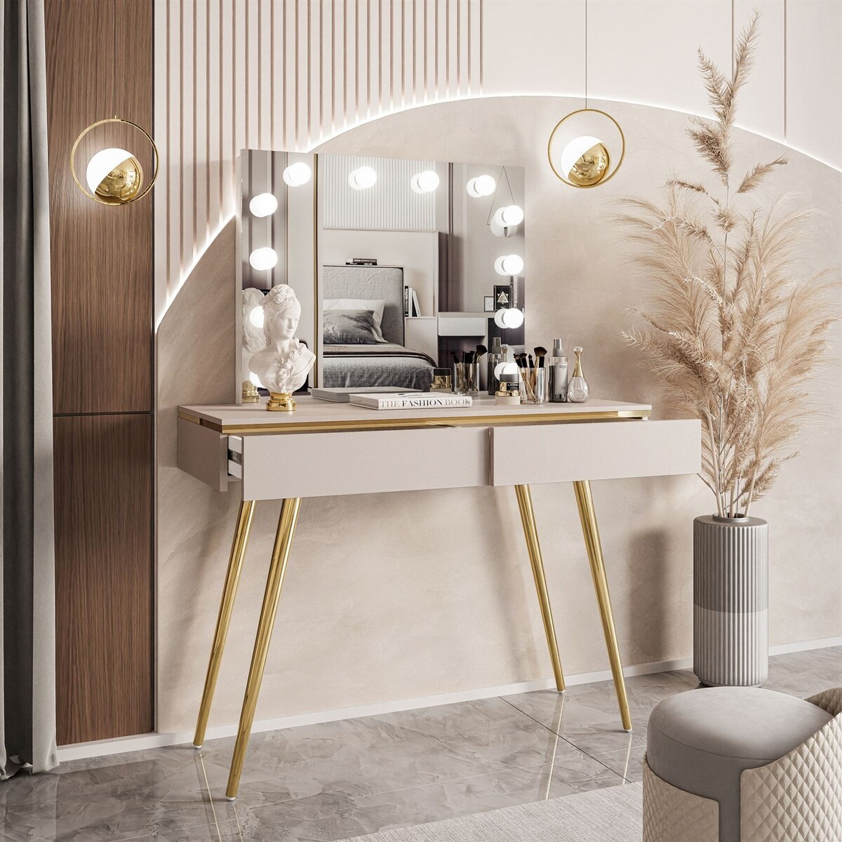 Toaletka AURORA-S ELITE z lustrem kaszmir