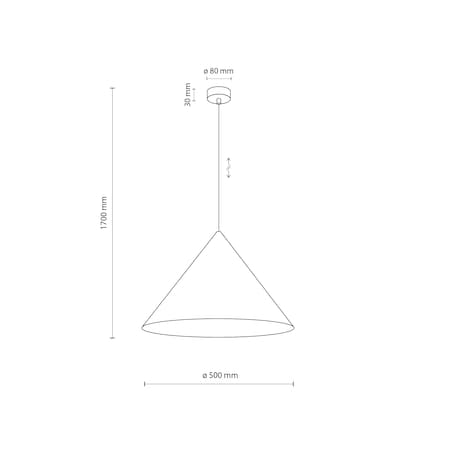 Zielona Lampa Wisząca Tk Lighting Cono Metalowy Stożek Xl Zielony Groszek