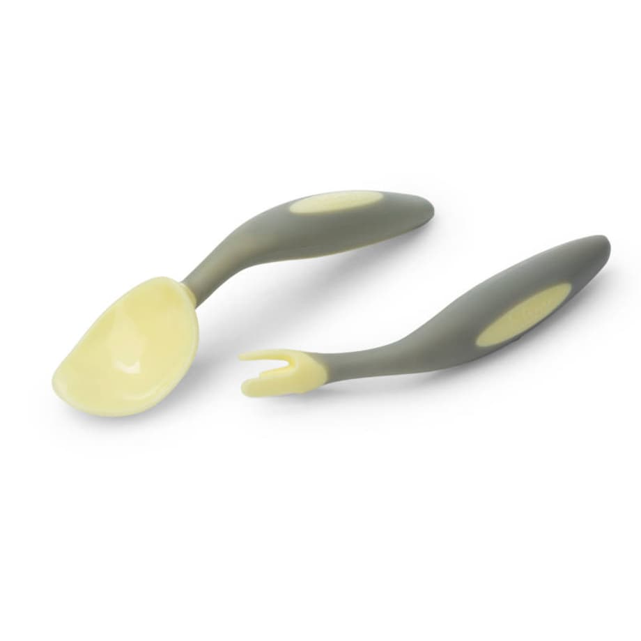 Sztućce dla niemowląt i dzieci do nauki jedzenia Gelato Banana Split, b.box