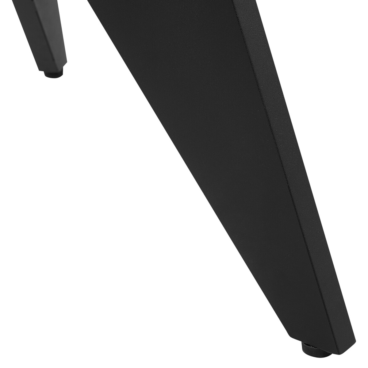Stół ogrodowy OLMETTO 83 cm 110 cm Szkło Czarny