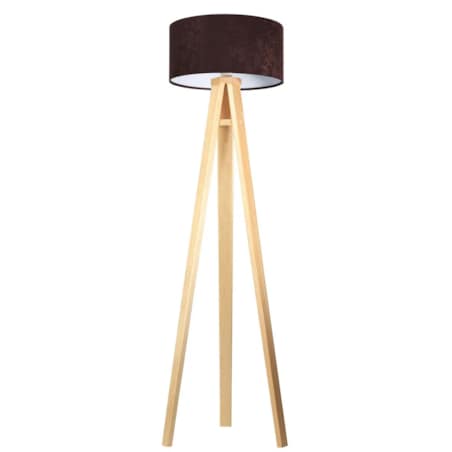 Lampa stojąca HOME 40 brązowa/biała/sosna