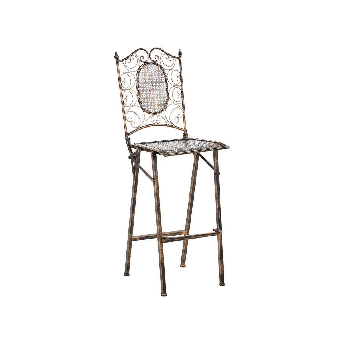 Zestaw ogrodowy barowy Składane BORMIO Metal Czarny