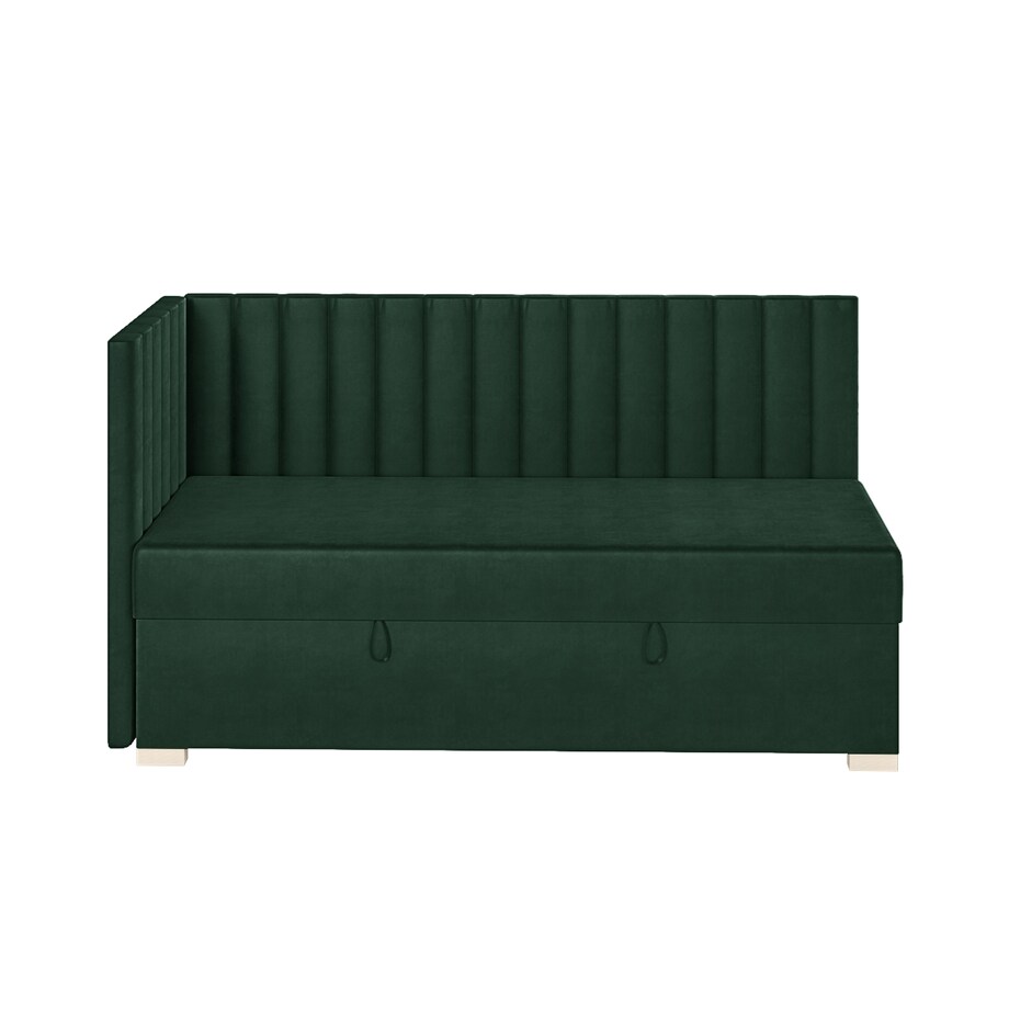 Mesonica Łóżko Snugi, linie zielone, 90x200, Lewostronne