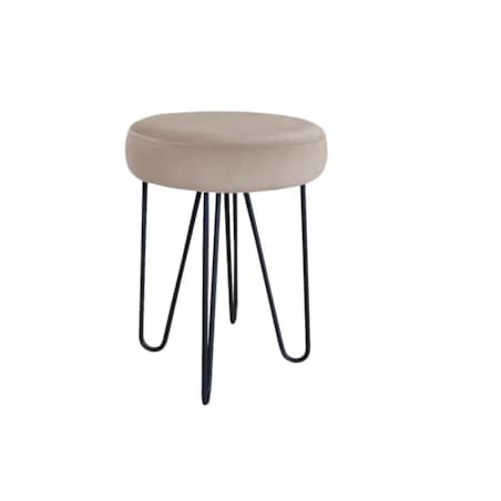 Taboret TORIN 2 MG VELVET szary